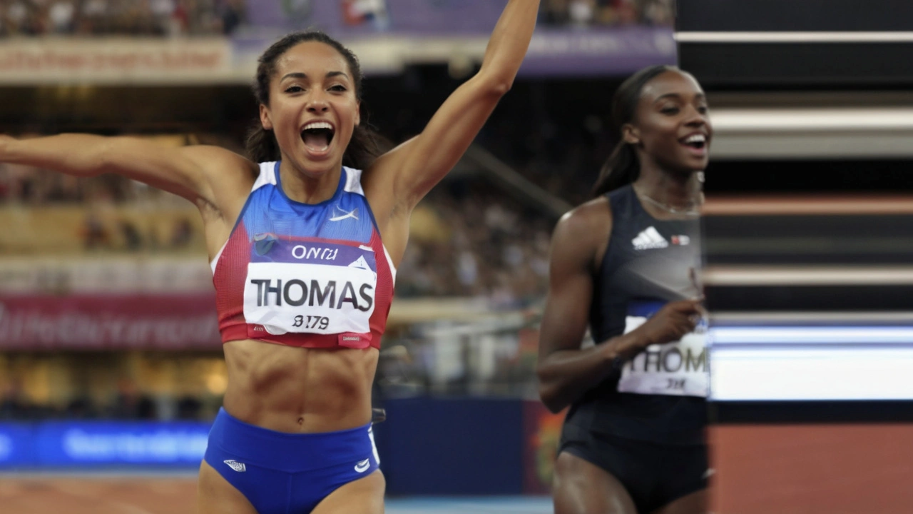 Gabby Thomas Rejoices Over Gold in Paris, Credits Community Support and Academic Journey