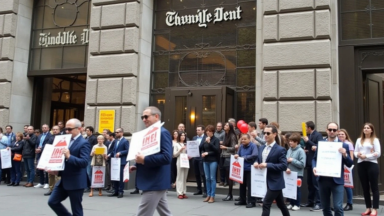 New York Times Tech Workers Picket Line Controversy on Election Day